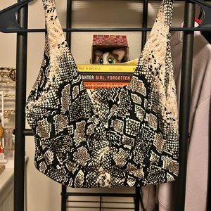Fashion Nova Snakeskin Crop top